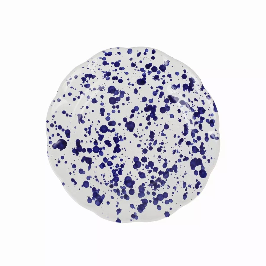 Dinnerware * | Vietri Amalfitana Cobalt Splatter Salad Plate