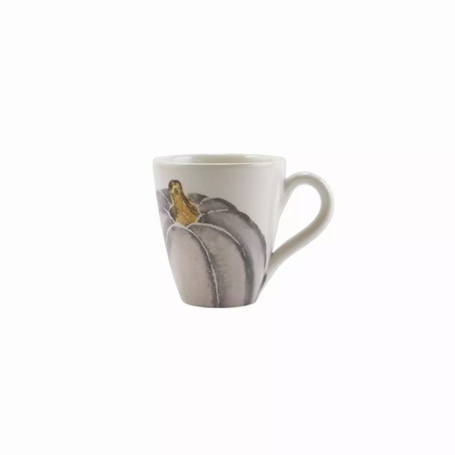 Dinnerware * | Vietri Pumpkins Mug Gray Medium Pumpkin