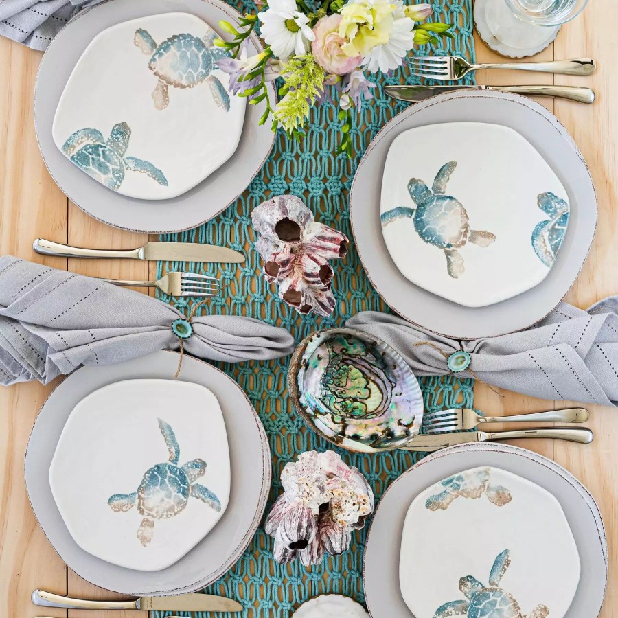 Dinnerware * | Vietri Tartaruga Turtle Salad Plate