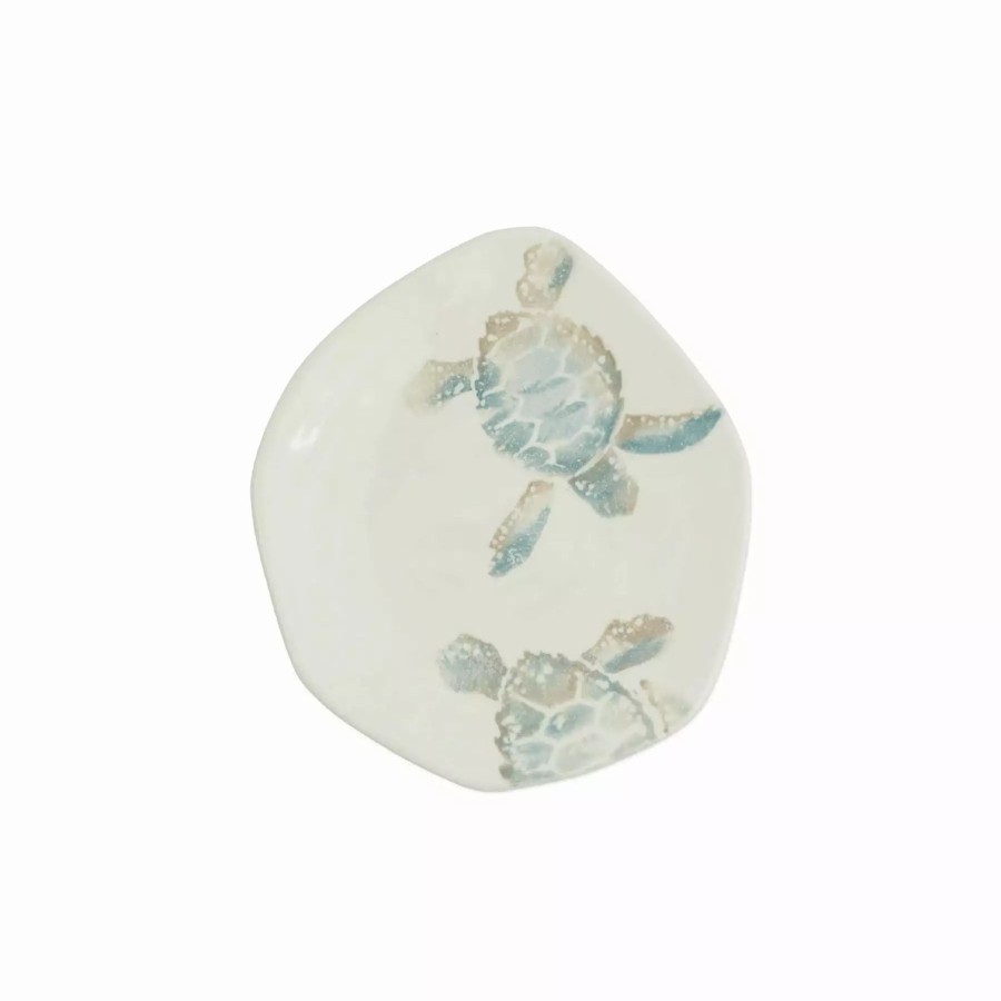 Dinnerware * | Vietri Tartaruga Turtle With Tail Salad Plate