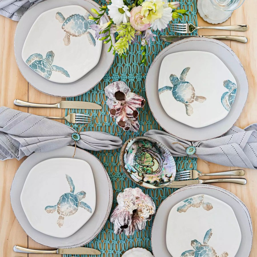 Dinnerware * | Vietri Tartaruga Turtle With Tail Salad Plate