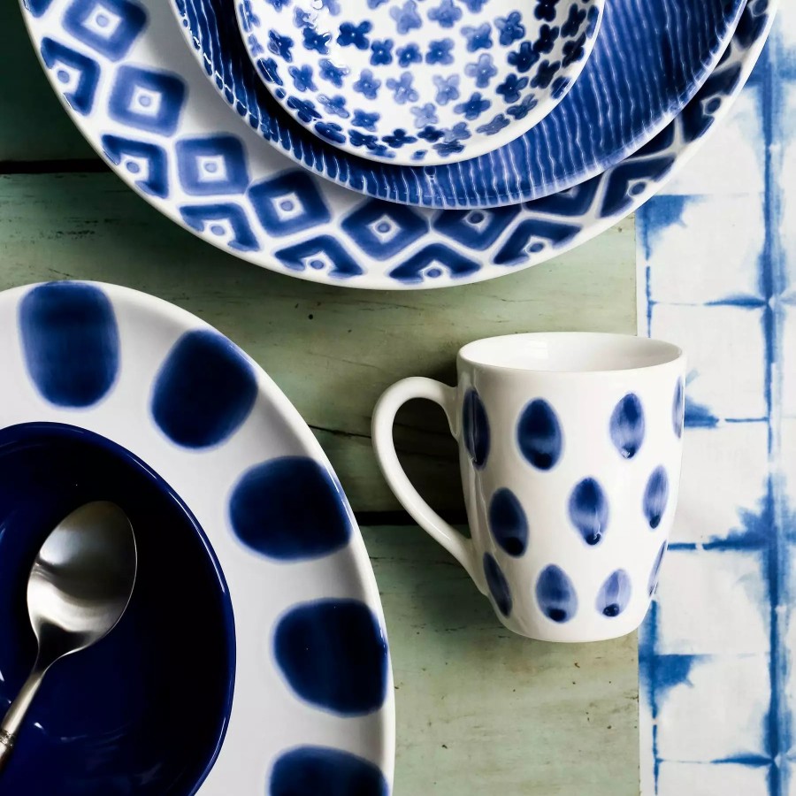 Dinnerware * | Viva By Vietri Santorini Dot Mug