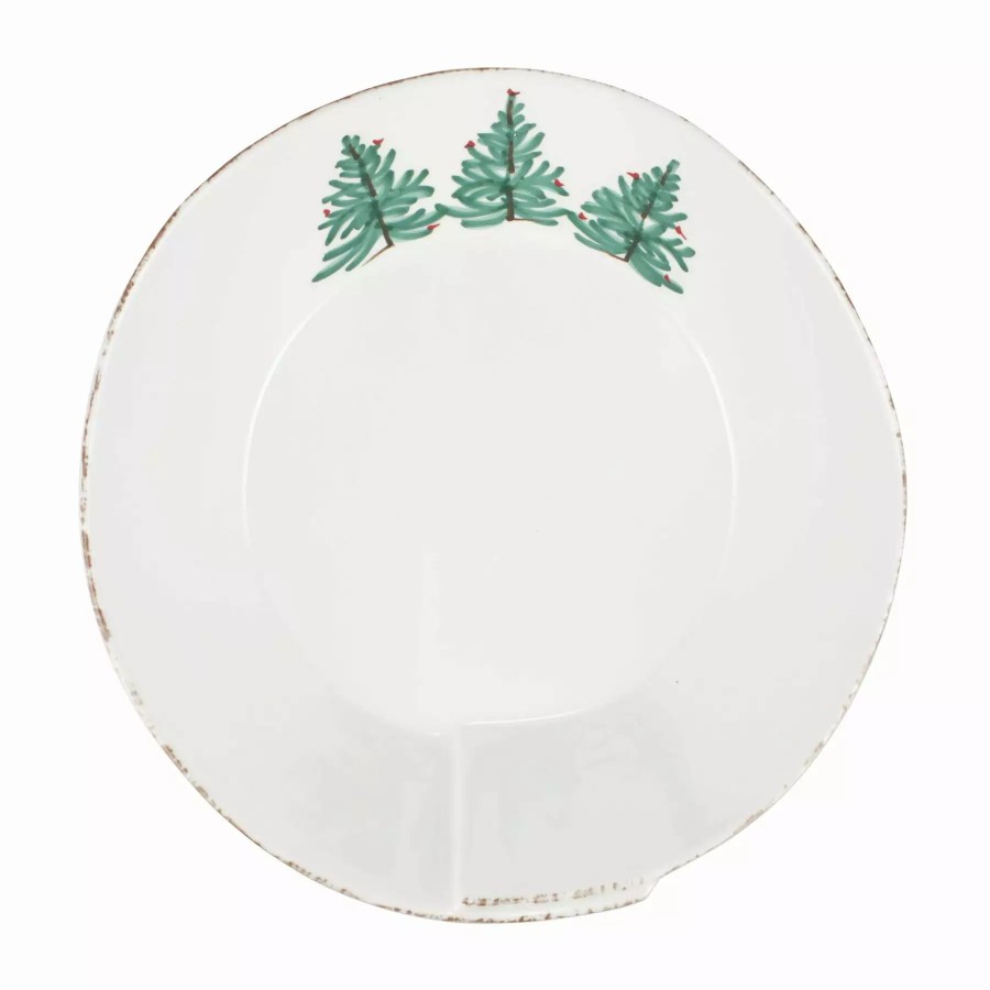 Dinnerware * | Vietri Melamine Lastra Holiday Large Shallow Serving Bowl