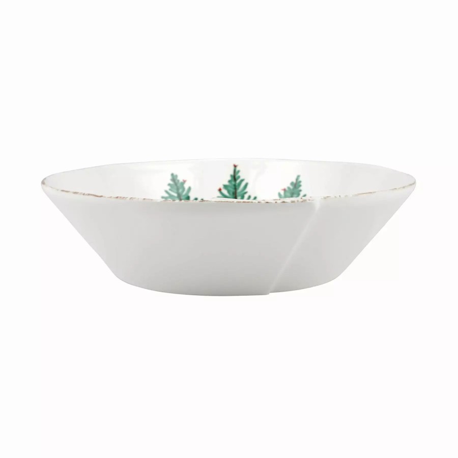 Dinnerware * | Vietri Melamine Lastra Holiday Large Shallow Serving Bowl