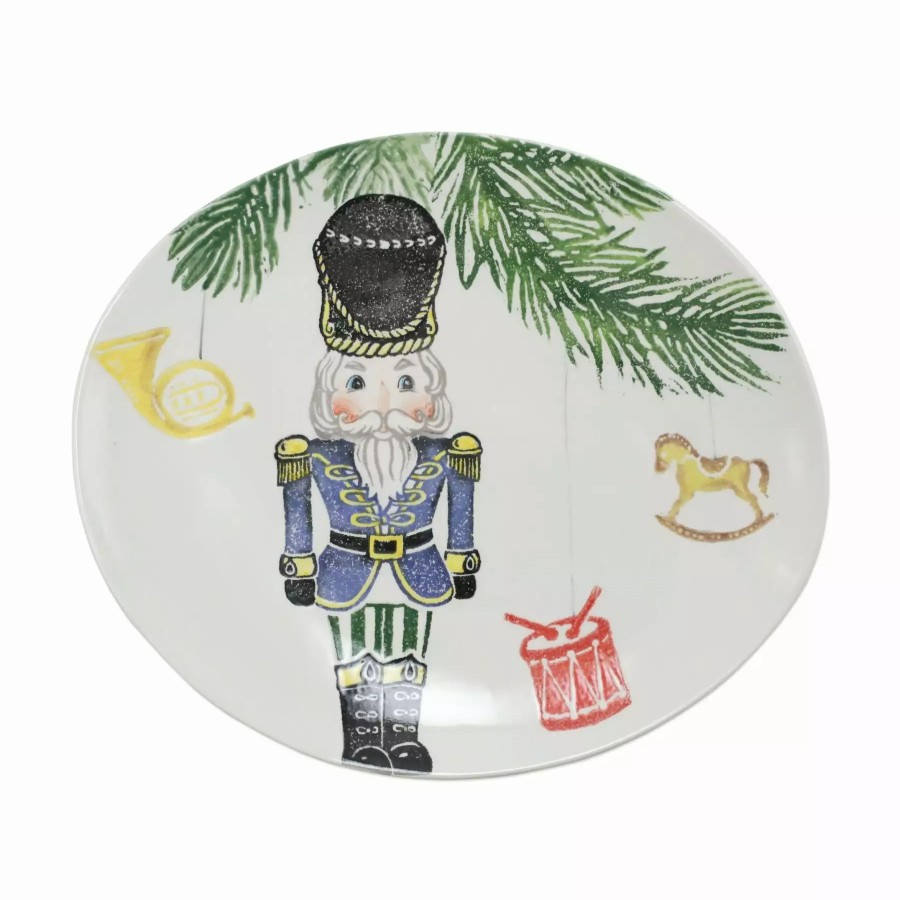 Serveware * | Vietri Nutcrackers Medium Oval Platter