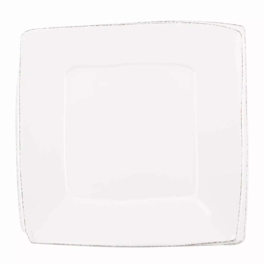 Serveware * | Vietri Lastra White Square Platter