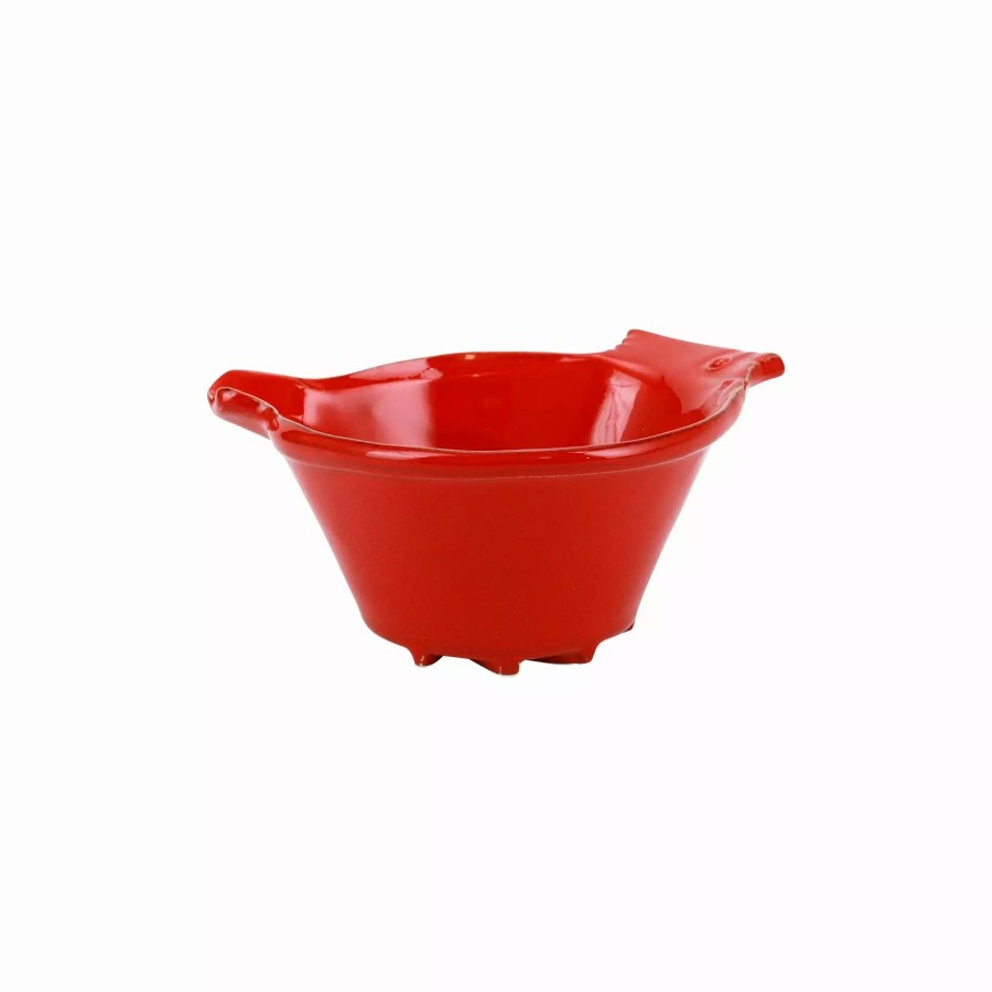 Serveware * | Vietri Lastra Holiday Figural Red Bird Dipping Bowl