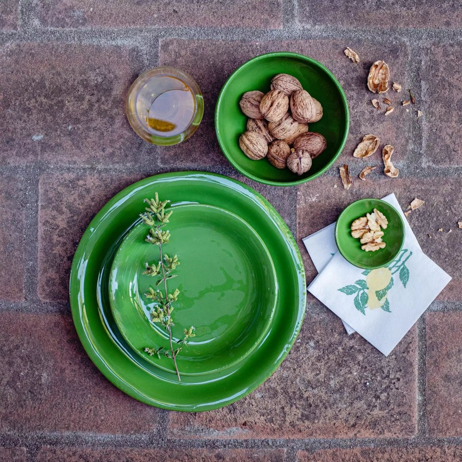 Dinnerware * | Vietri Cucina Fresca Sage Salad Plate