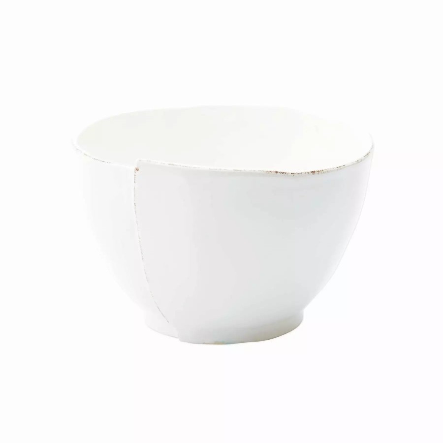 Sets * | Vietri Lastra White 4-Piece Serving Bowls Set