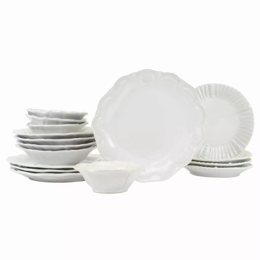 Sets * | Vietri Incanto Stone Assorted Sixteen-Piece Place Setting