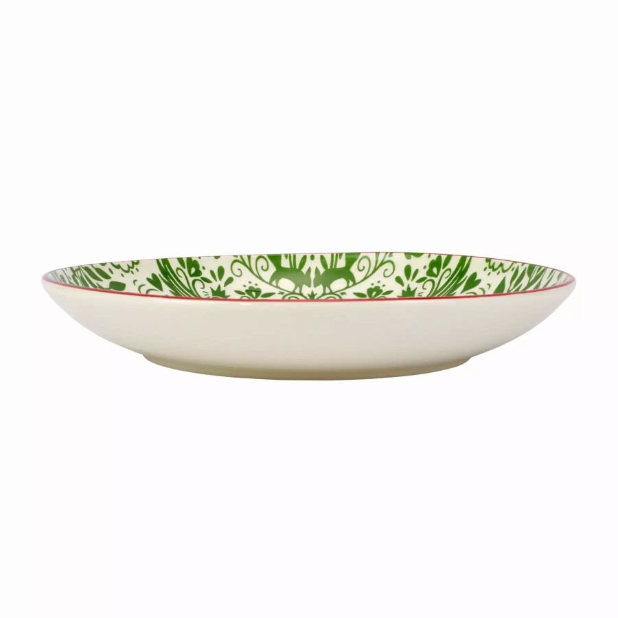 Serveware * | Viva By Vietri Mistletoe Medium Serving Bowl