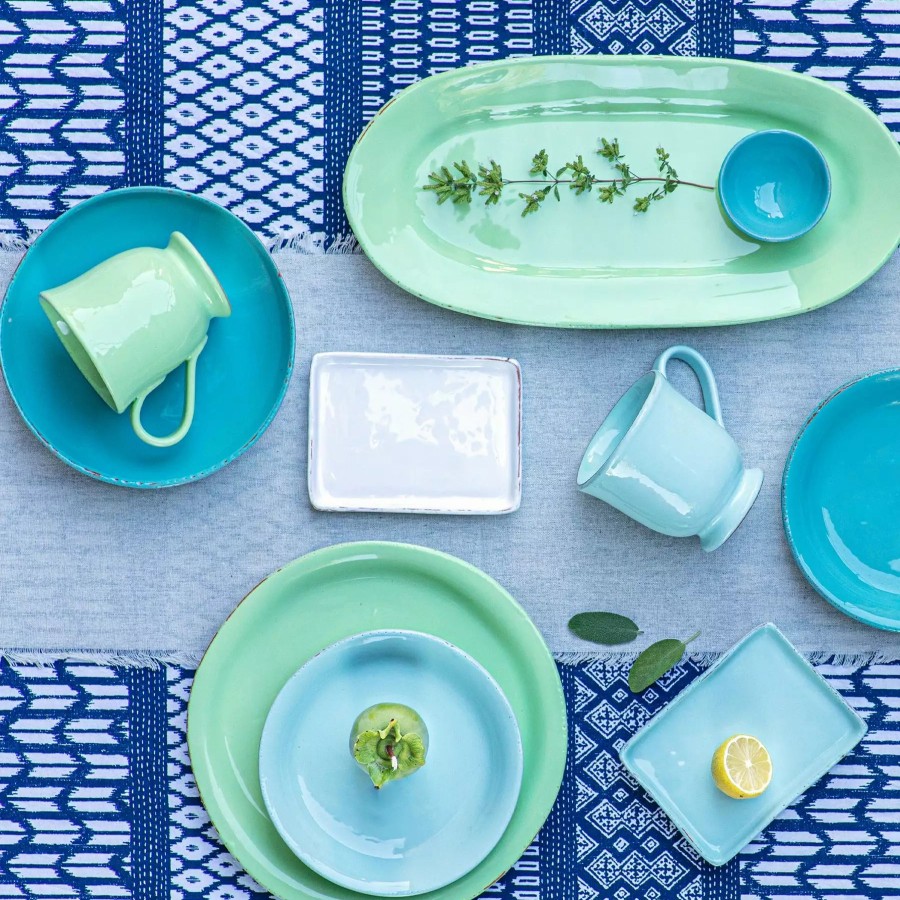 Dinnerware * | Vietri Cucina Fresca Aqua Salad Plate