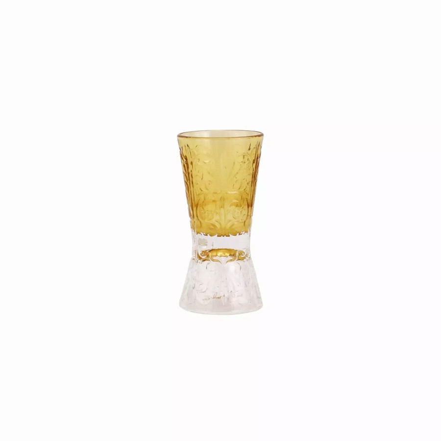 Flatware * | Vietri Barocco Amber Liquor Glass