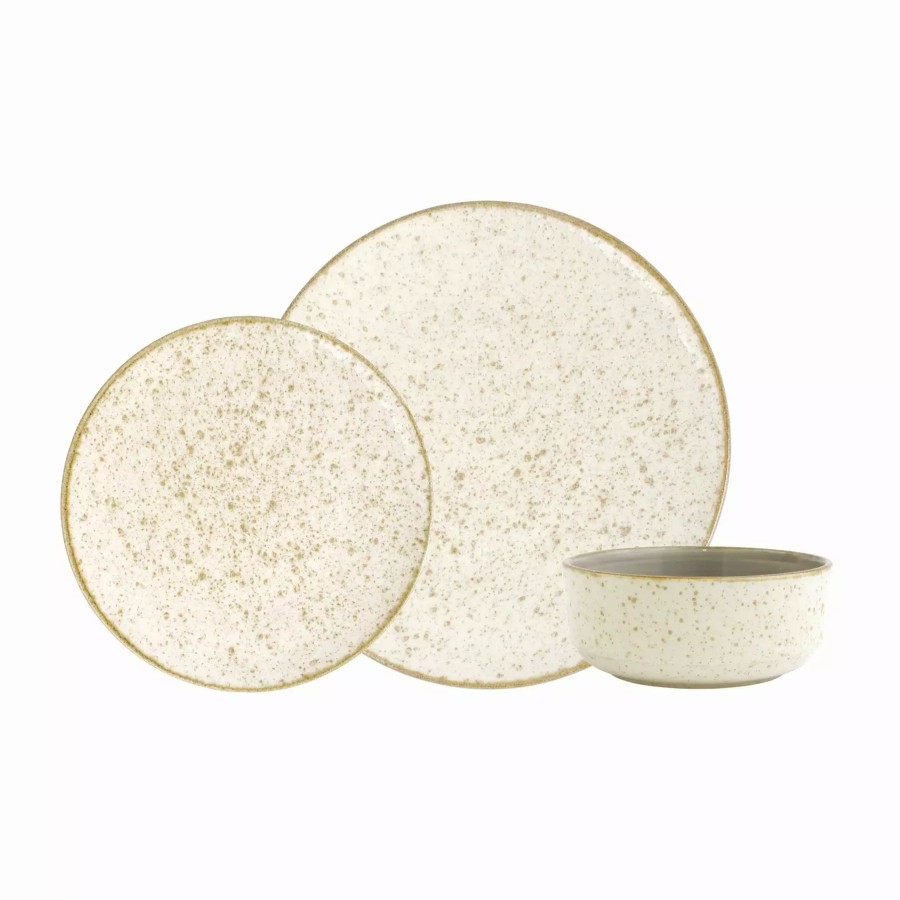 Sets * | Viva By Vietri Earth Eggshell 3-Piece Place Setting