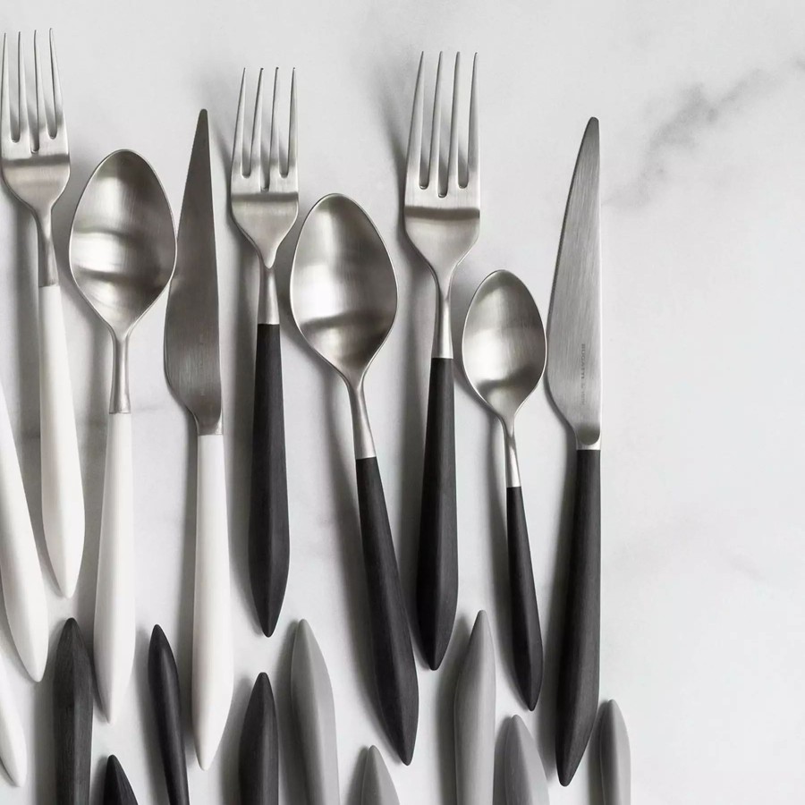 Flatware * | Vietri Ares Argento & Black Five-Piece Place Setting