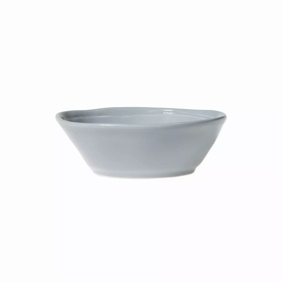 Serveware * | Viva By Vietri Fresh Gray Small Oval Bowl