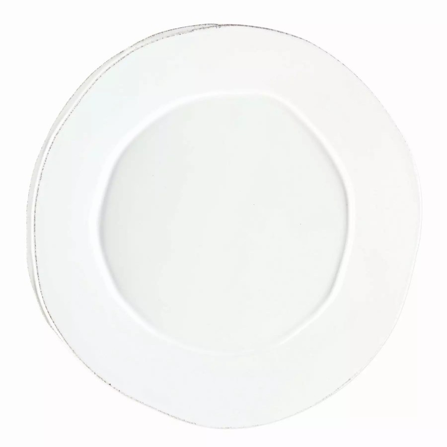 Serveware * | Vietri Lastra White Round Platter