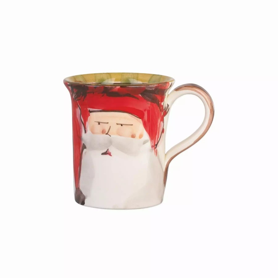 Dinnerware * | Vietri Old St. Nick Mug Red