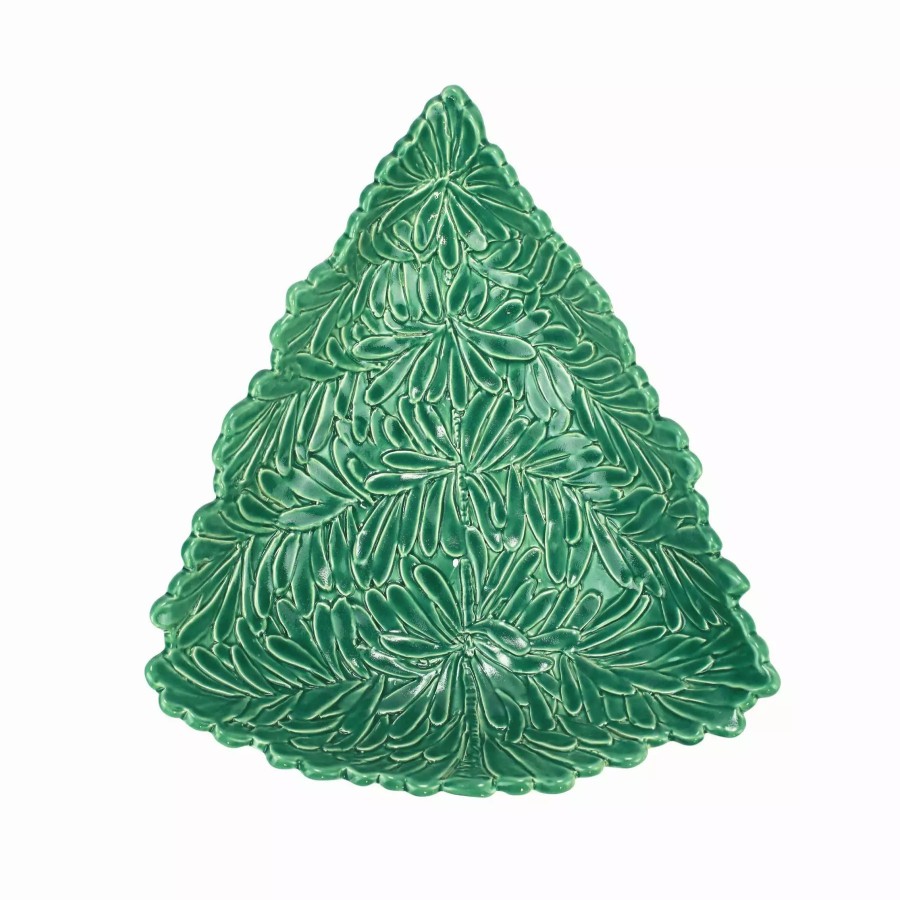 Serveware * | Vietri Lastra Holiday Figural Tree Medium Bowl