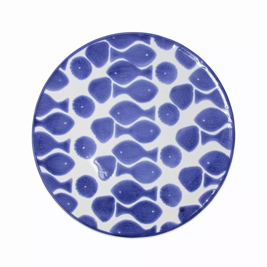 Dinnerware * | Viva By Vietri Santorini Fish Dinner Plate