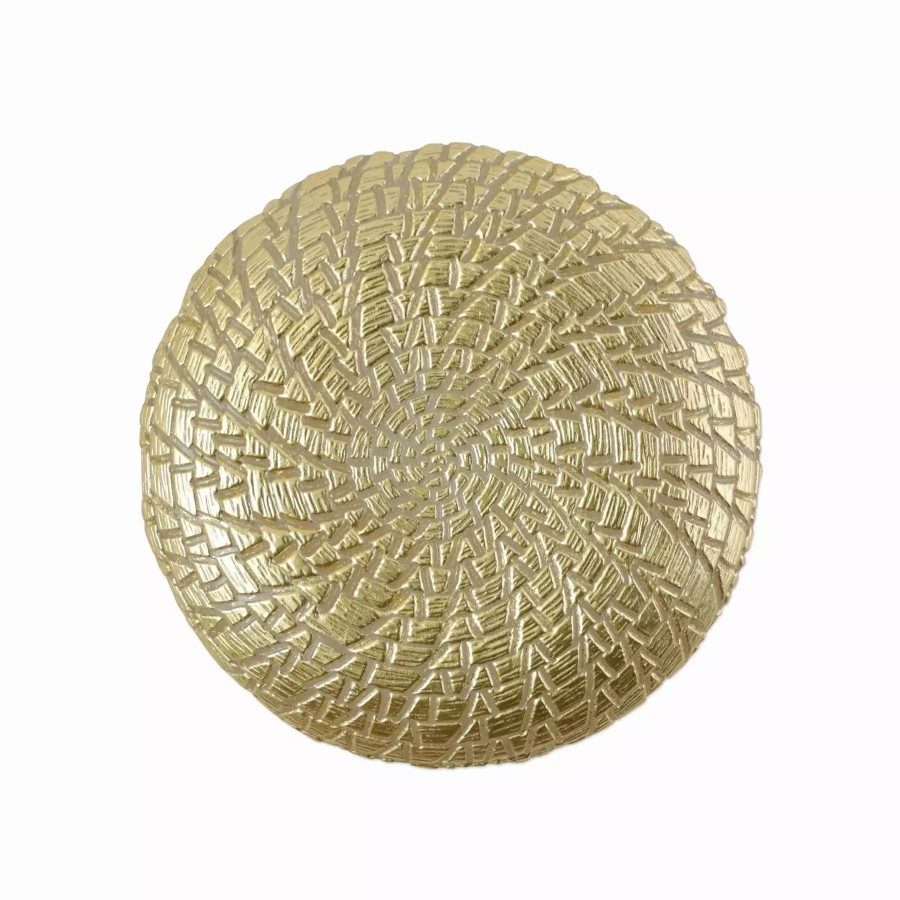 Dinnerware * | Vietri Rufolo Glass Gold Crocodile Salad Plate