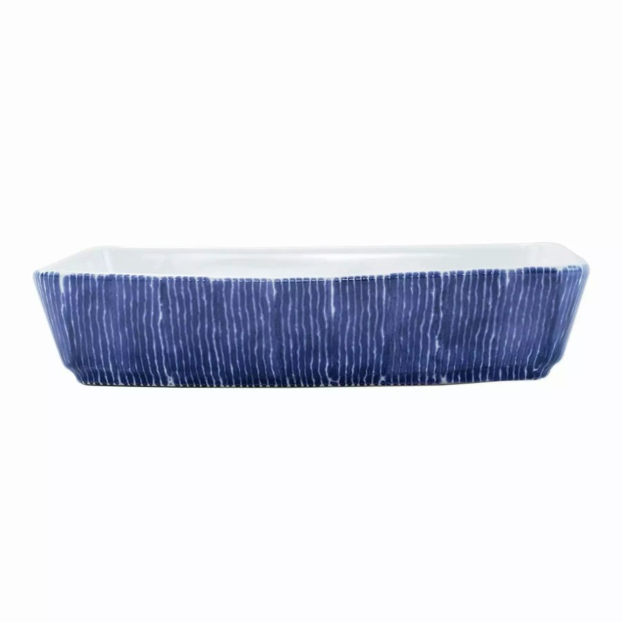 Sets * | Viva By Vietri Santorini Stripe Rectangular Baker