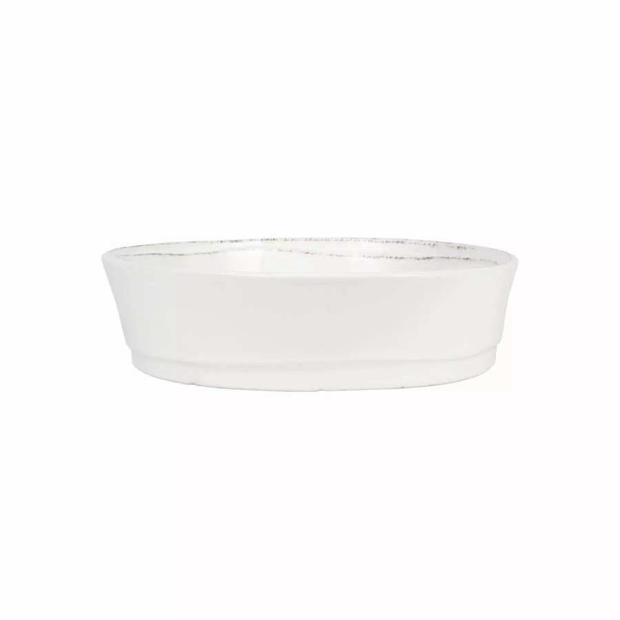 Sets * | Vietri Lastra White Pie Dish