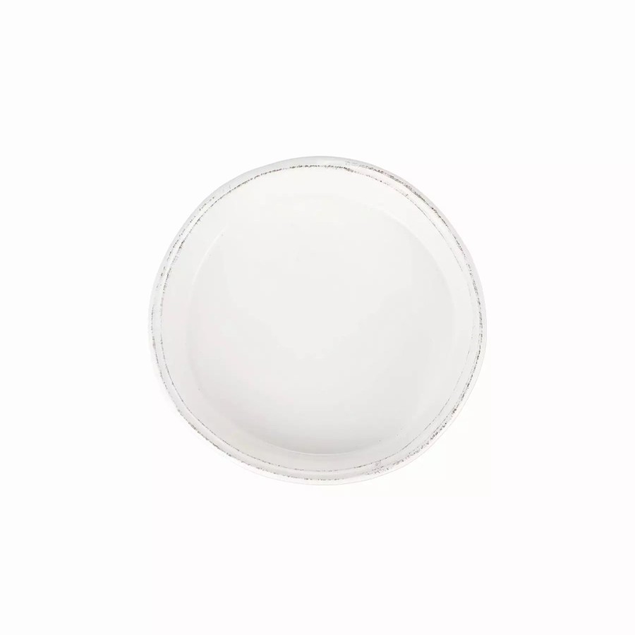 Sets * | Vietri Lastra White Pie Dish